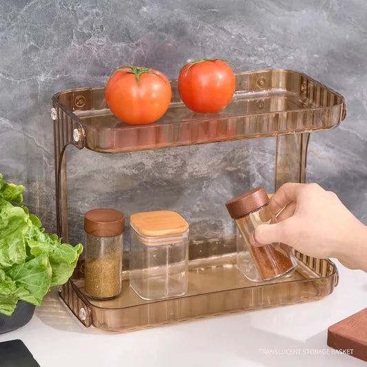 1 piece transparent cosmetics storage rack | Multi functional desktop skincare lipstick display rack | Multi layer storage suita