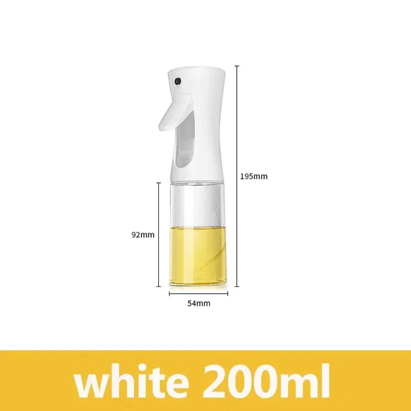 200/300/500ml Oil Spray Plastic Household Kitchen Oil Spray Bottle Or Oil Brush Nebulizing Mist Filling Cooking Dual Use BBQ
