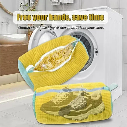 Shoe Washing Bag for Machine Laundry Mesh Protector Prevent Sneaker Deformation Damage Sports Shoes Cleaner Lazy Wash Gear