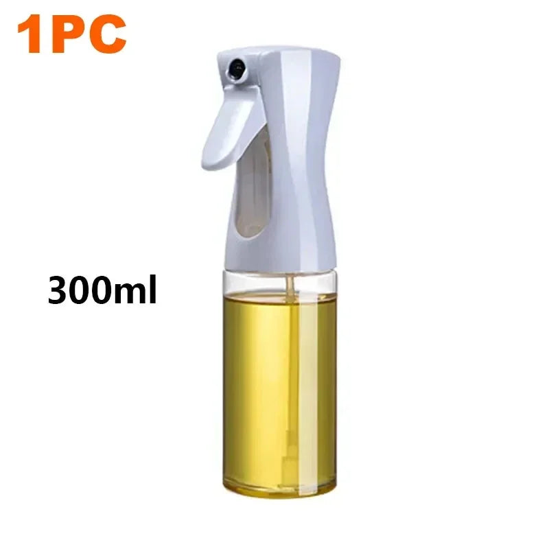 200/300/500ml Oil Spray Plastic Household Kitchen Oil Spray Bottle Or Oil Brush Nebulizing Mist Filling Cooking Dual Use BBQ