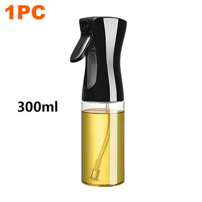 200/300/500ml Oil Spray Plastic Household Kitchen Oil Spray Bottle Or Oil Brush Nebulizing Mist Filling Cooking Dual Use BBQ