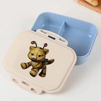 Cartoon Poppy Playtime Blue Lunch Box Anime Food Storage Containers Picnic Lunch Box Large Capacity Office Dinner Case Gifts