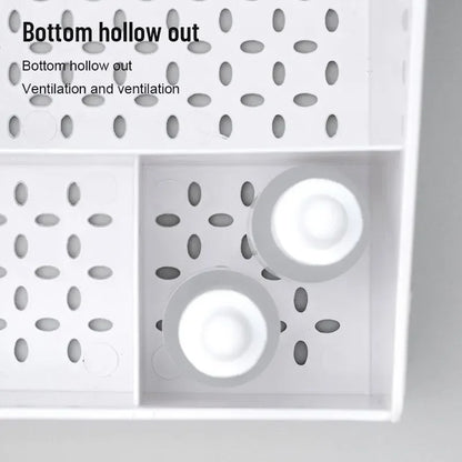 NEW 1pc White Drawer Makeup Storage Box Plastic Organizer for Cosmetics Skin Care Dressing Table Desktop Dormitory