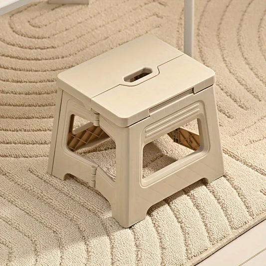 Portable Adjustable PP Stool, Non-Slip & Durable. For Home, Kitchen, Bathroom, Travel, Fishing. Lightweight & Space-Saving.