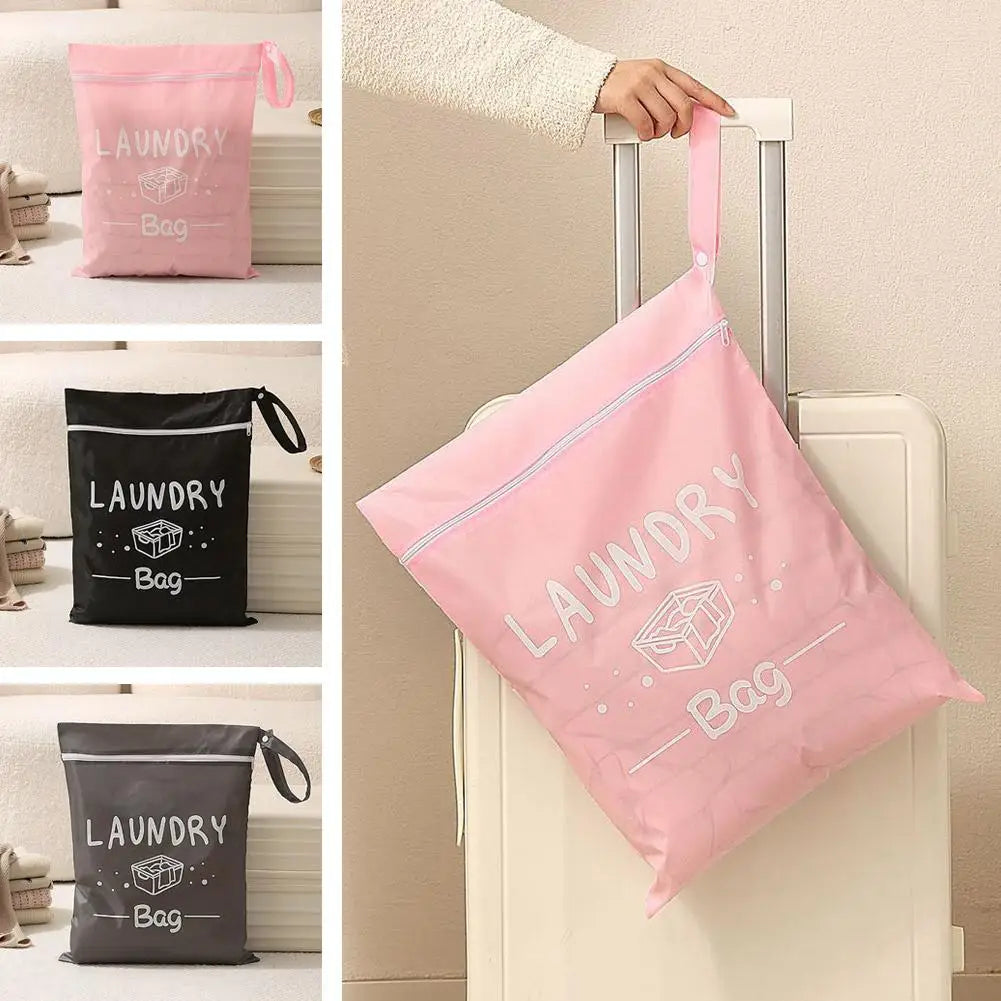 Portable Dirty Clothes Storage Bag Laundry Bags Oxford Waterproof Storage Pouch For Swimming Fitness Beach Clothes Organizer Bag