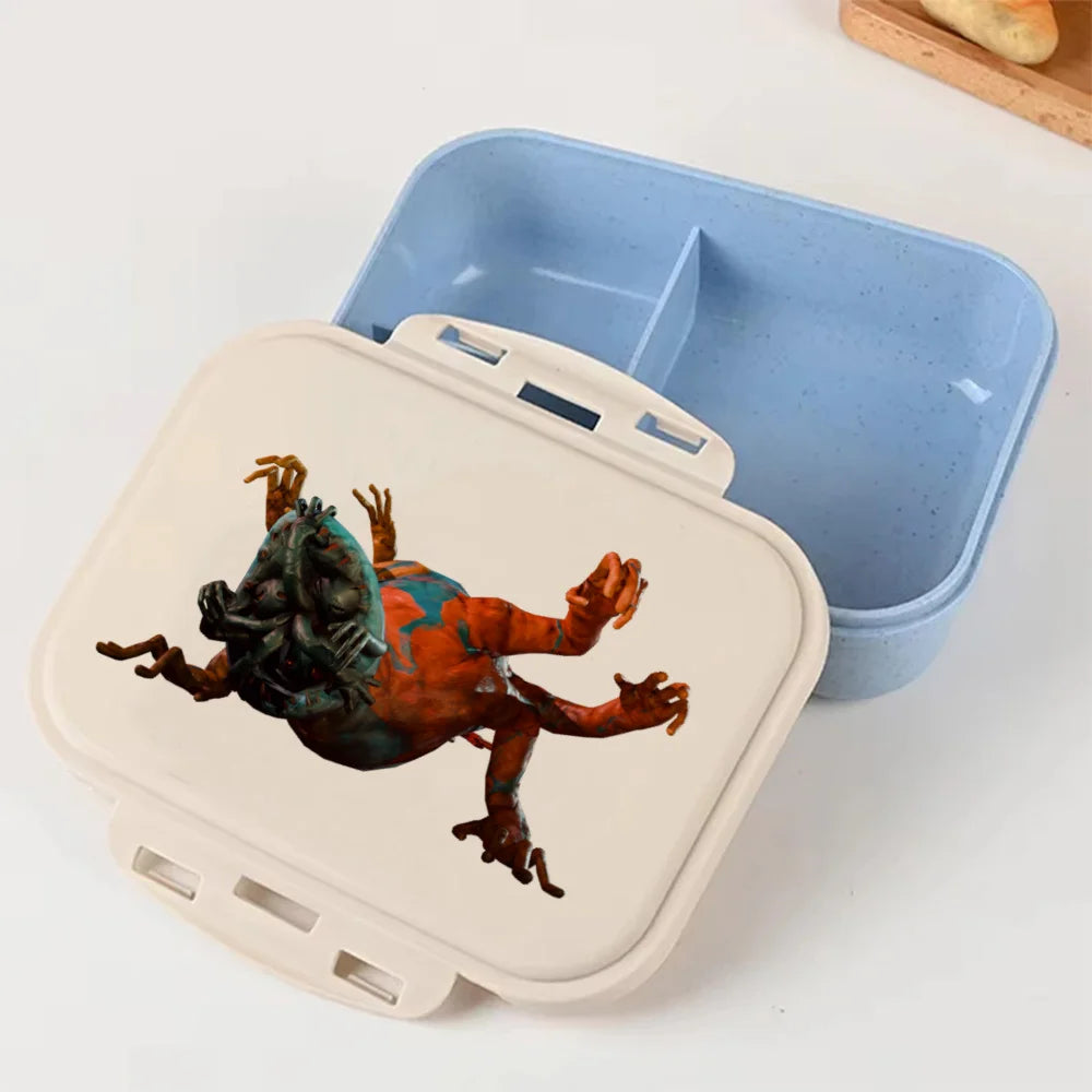 Cartoon Poppy Playtime Blue Lunch Box Anime Food Storage Containers Picnic Lunch Box Large Capacity Office Dinner Case Gifts