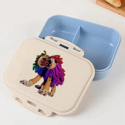 Cartoon Poppy Playtime Blue Lunch Box Anime Food Storage Containers Picnic Lunch Box Large Capacity Office Dinner Case Gifts
