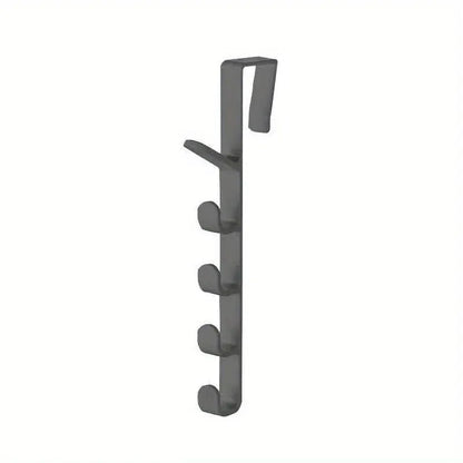 1pcs Bedroom Door Hanger Clothes Hanging Rack Over The Door Plastic Home Storage Organization Hooks, Purse Holder For Bags Rails
