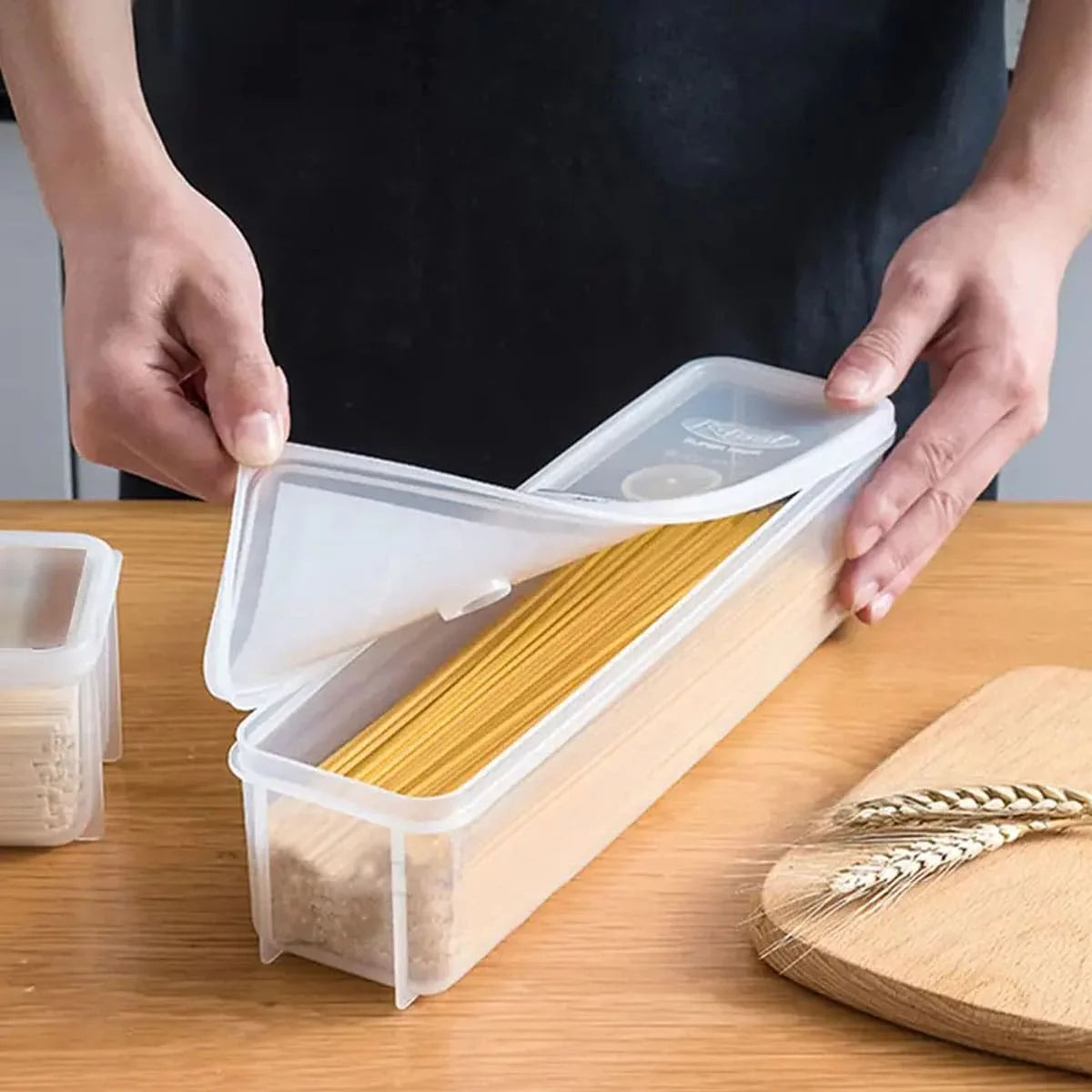 1 Plastic Transparent Storage Box, Refrigerator Food with Lid Fresh-keeping Box, Transparent Storage Sealed Food Box