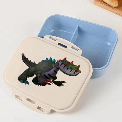 Cartoon Poppy Playtime Blue Lunch Box Anime Food Storage Containers Picnic Lunch Box Large Capacity Office Dinner Case Gifts
