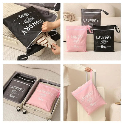 Portable Dirty Clothes Storage Bag Laundry Bags Oxford Waterproof Storage Pouch For Swimming Fitness Beach Clothes Organizer Bag