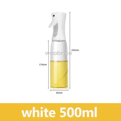 200/300/500ml Oil Spray Plastic Household Kitchen Oil Spray Bottle Or Oil Brush Nebulizing Mist Filling Cooking Dual Use BBQ