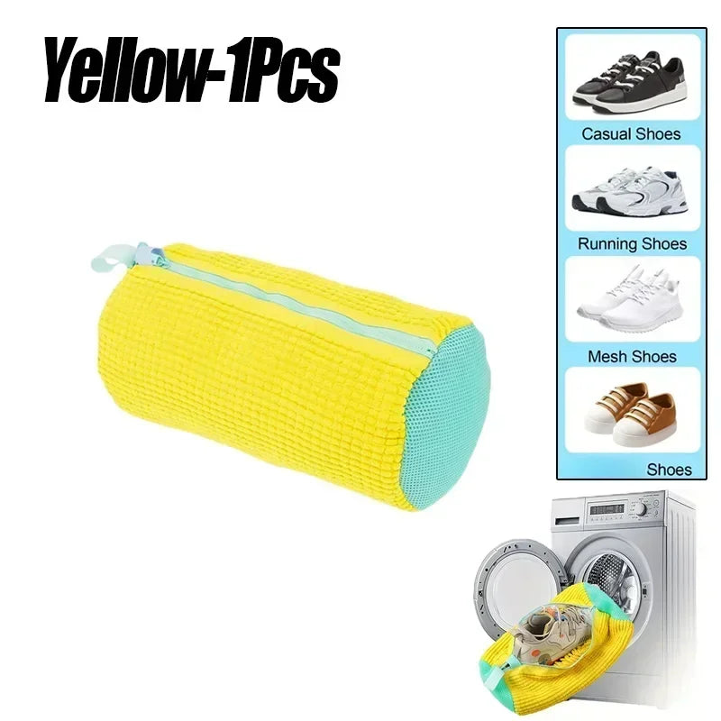 Shoe Washing Bag for Machine Laundry Mesh Protector Prevent Sneaker Deformation Damage Sports Shoes Cleaner Lazy Wash Gear