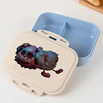 Cartoon Poppy Playtime Blue Lunch Box Anime Food Storage Containers Picnic Lunch Box Large Capacity Office Dinner Case Gifts