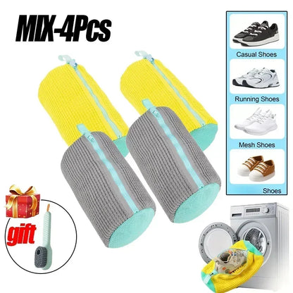 Shoe Washing Bag for Machine Laundry Mesh Protector Prevent Sneaker Deformation Damage Sports Shoes Cleaner Lazy Wash Gear