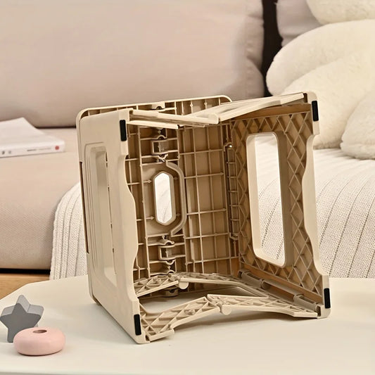 Portable Adjustable PP Stool, Non-Slip & Durable. For Home, Kitchen, Bathroom, Travel, Fishing. Lightweight & Space-Saving.
