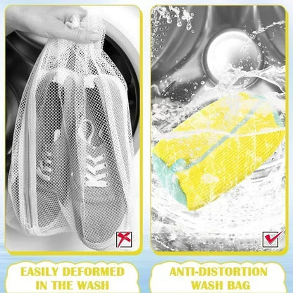 Shoe Washing Bag for Machine Laundry Mesh Protector Prevent Sneaker Deformation Damage Sports Shoes Cleaner Lazy Wash Gear