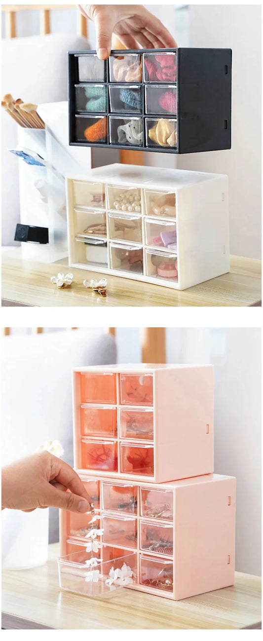 Simple High-Color Desktop Organizer Drawer Type Desktop Small Objects All-In-One Storage Cosmetic Tools Divider Shelf