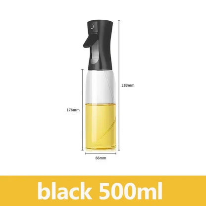 200/300/500ml Oil Spray Plastic Household Kitchen Oil Spray Bottle Or Oil Brush Nebulizing Mist Filling Cooking Dual Use BBQ