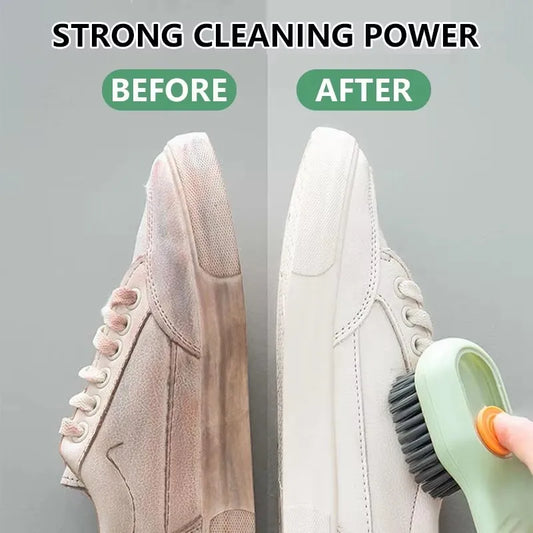 Fluffy Fiber Shoe Washing Bag 360° Surround Cleaning Reusable Durable Machine-Washable Laundry Bag with Zipper Closure (1pc)