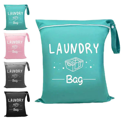 Portable Dirty Clothes Storage Bag Laundry Bags Oxford Waterproof Storage Pouch For Swimming Fitness Beach Clothes Organizer Bag