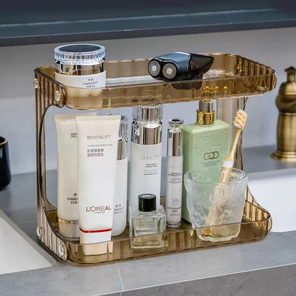 1 piece transparent cosmetics storage rack | Multi functional desktop skincare lipstick display rack | Multi layer storage suita